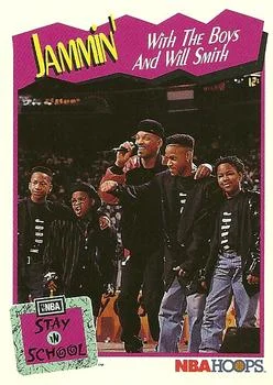1991-92 Hoops Jammin' with The Boys and Will Smith SIS #326 card image