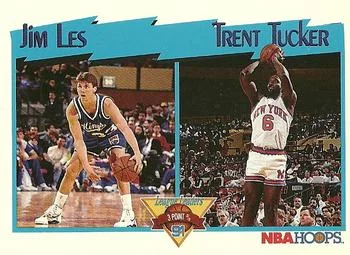 1991-92 Hoops Jim Les / Trent Tucker LL #307 card image