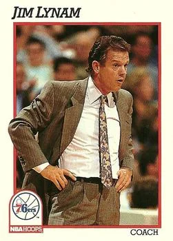 1991-92 Hoops Jim Lynam CO #240 card image