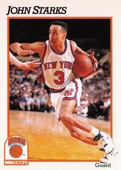 1991-92 Hoops John Starks #406 card image