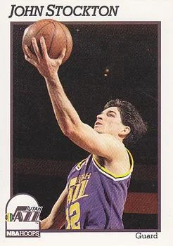 1991-92 Hoops John Stockton #212 card image