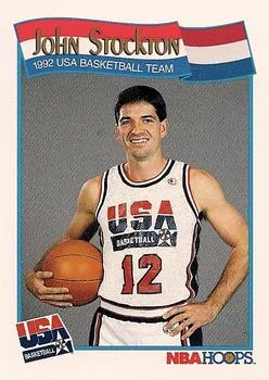 1991-92 Hoops John Stockton USA #584 card image