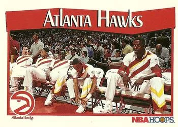 1991-92 Hoops Jon Koncak / Doc Rivers / Spud Webb / Dominique Wilkins / Kevin Willis #274 card image