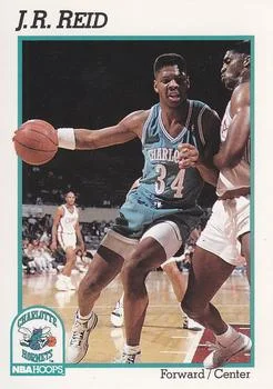 1991-92 Hoops J.R. Reid #24 card image