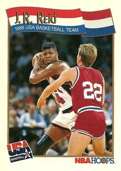 1991-92 Hoops J.R. Reid USA #572 card image
