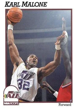 1991-92 Hoops Karl Malone #211 card image