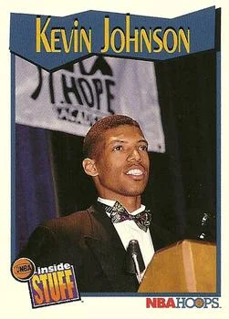 1991-92 Hoops Kevin Johnson IS #302 card image