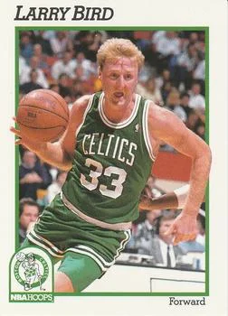 1991-92 Hoops Larry Bird #9 card image