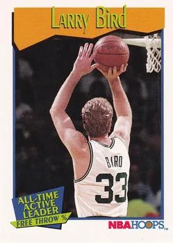 1991-92 Hoops Larry Bird ATL #532 card image