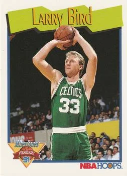 1991-92 Hoops Larry Bird MS #314 card image