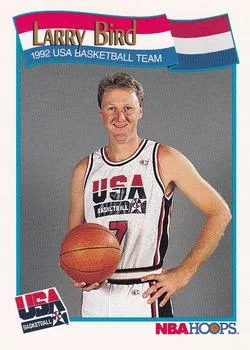 1991-92 Hoops Larry Bird USA #576 card image