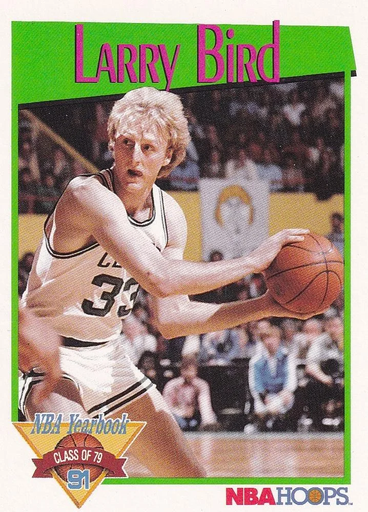 1991-92 Hoops Larry Bird YB #319 card image