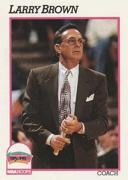 1991-92 Hoops Larry Brown CO #244 card image