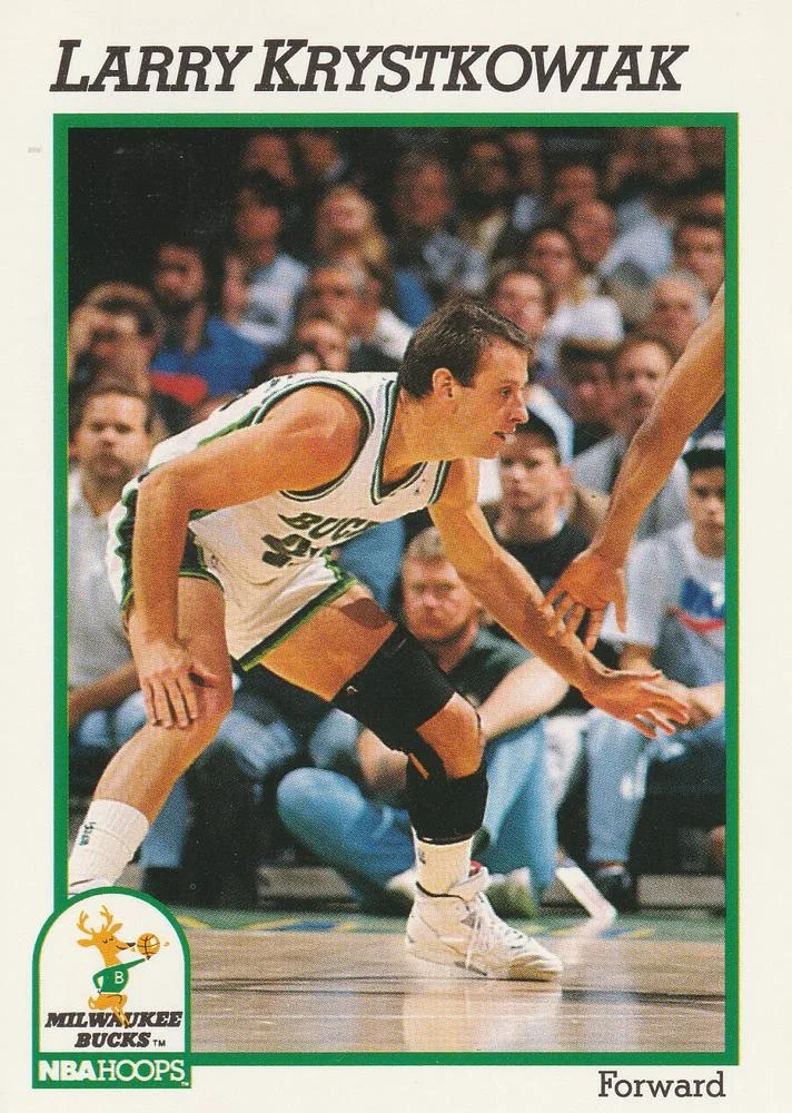1991-92 Hoops Larry Krystkowiak #393 card image