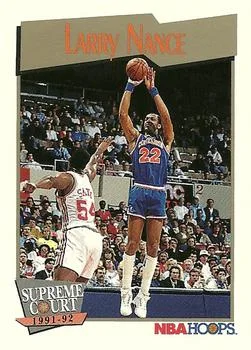 1991-92 Hoops Larry Nance SC #458 card image