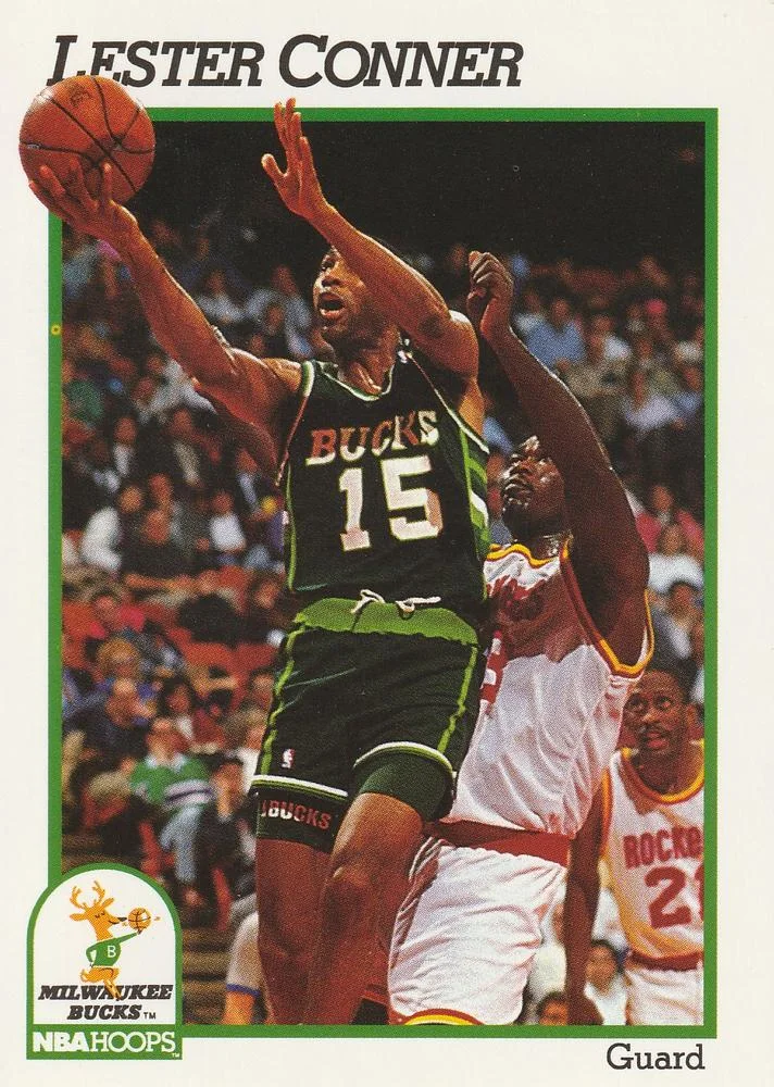 1991-92 Hoops Lester Conner #390 card image