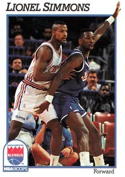 1991-92 Hoops Lionel Simmons #185 card image