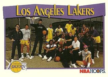 1991-92 Hoops Los Angeles Lakers TC #286 card image