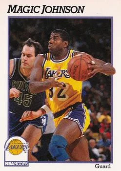 1991-92 Hoops Magic Johnson #101 card image