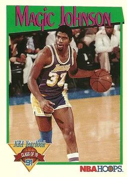 1991-92 Hoops Magic Johnson YB #321 card image
