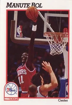 1991-92 Hoops Manute Bol #157 card image