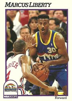 1991-92 Hoops Marcus Liberty #359 card image
