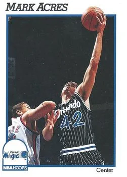 1991-92 Hoops Mark Acres #407 card image