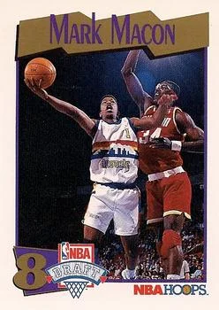 1991-92 Hoops Mark Macon Draft Picks #553 card image