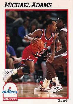1991-92 Hoops Michael Adams #443 card image
