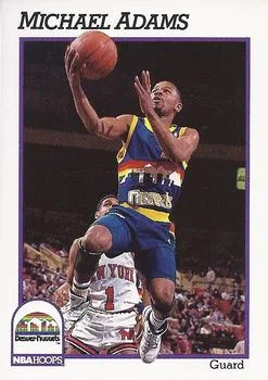 1991-92 Hoops Michael Adams #51 card image