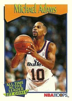 1991-92 Hoops Michael Adams ATL #530 card image