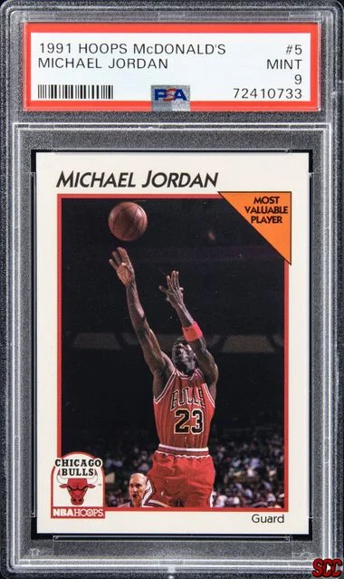 1991-92 Hoops Michael Jordan McDonald's #5 card image