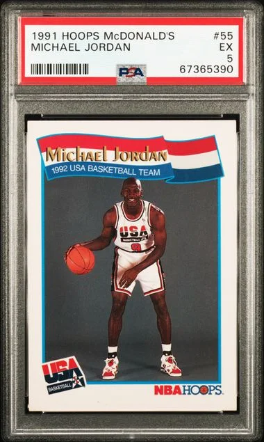 1991-92 Hoops Michael Jordan McDonald's #55 card image