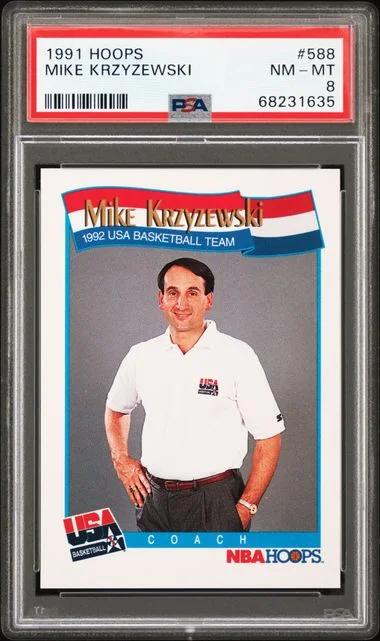 1991-92 Hoops Mike Krzyzewski #588 card image