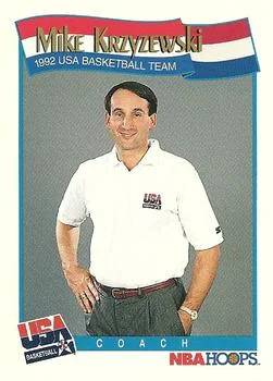 1991-92 Hoops Mike Krzyzewski USA #588 card image