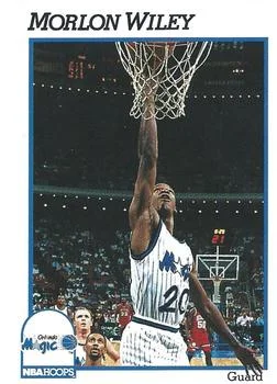 1991-92 Hoops Morlon Wiley #410 card image