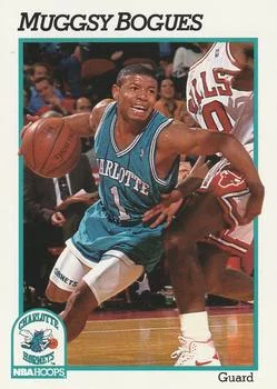 1991-92 Hoops Muggsy Bogues #18 card image