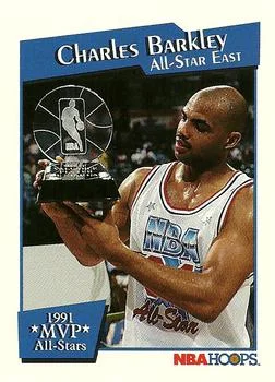 1991-92 Hoops Charles Barkley [MVP All-Stars] MVP All-Stars #XII card image