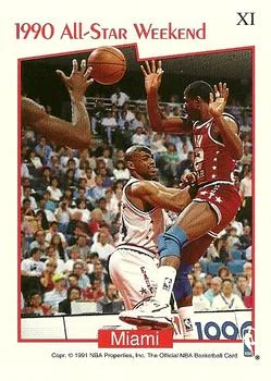 1991-92 Hoops Magic Johnson MVP All-Stars #XI card back image