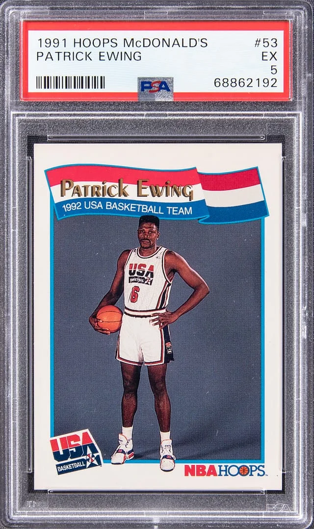 1991-92 Hoops Patrick Ewing McDonald's #53 card image