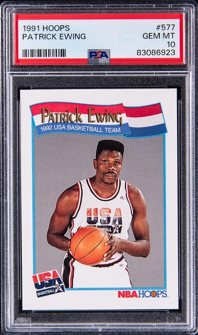 1991-92 Hoops Patrick Ewing Team USA #577 card image