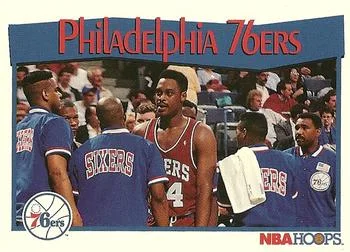 1991-92 Hoops Philadelphia 76ers TC #293 card image