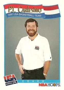 1991-92 Hoops P.J. Carlesimo USA #587 card image