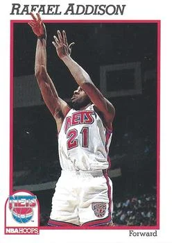 1991-92 Hoops Rafael Addison #398 card image