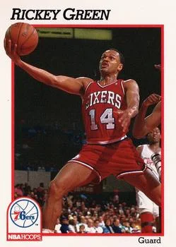 1991-92 Hoops Rickey Green #160 card image