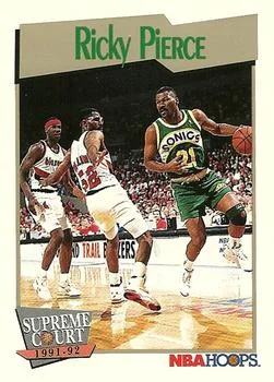 1991-92 Hoops Ricky Pierce SC #498 card image