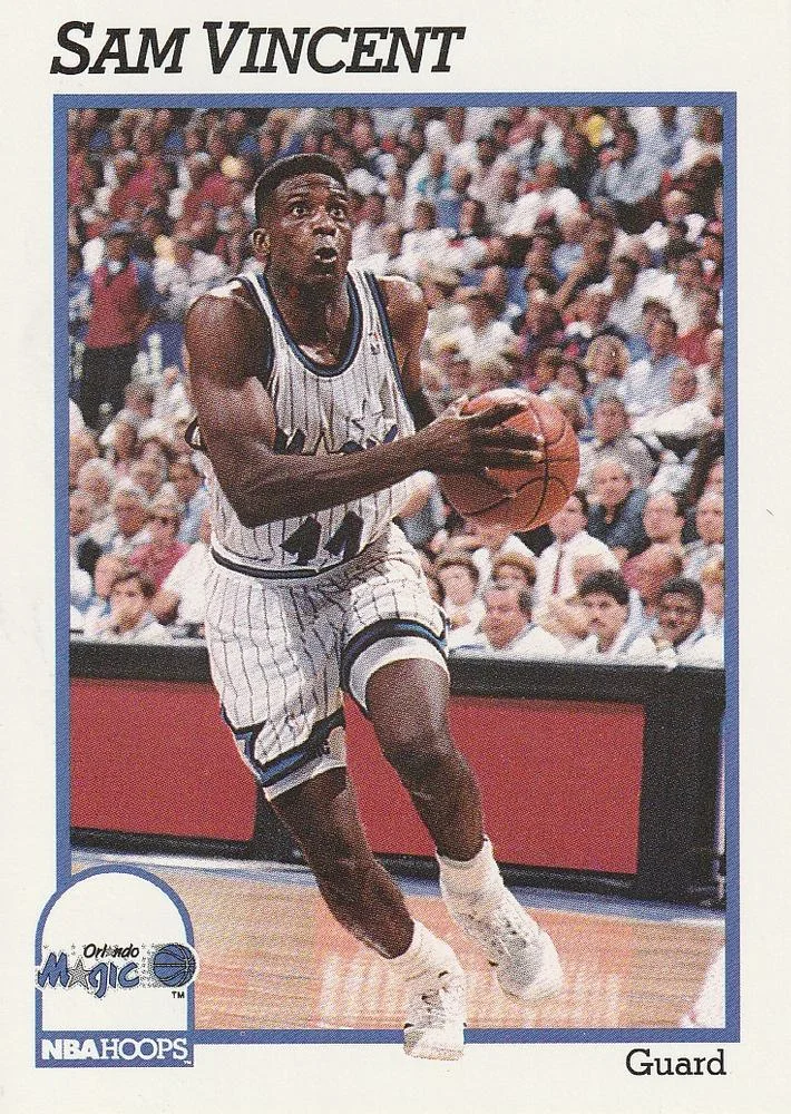1991-92 Hoops Sam Vincent #154 card image