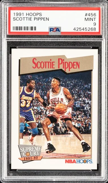 1991-92 Hoops Scottie Pippen #456 card image