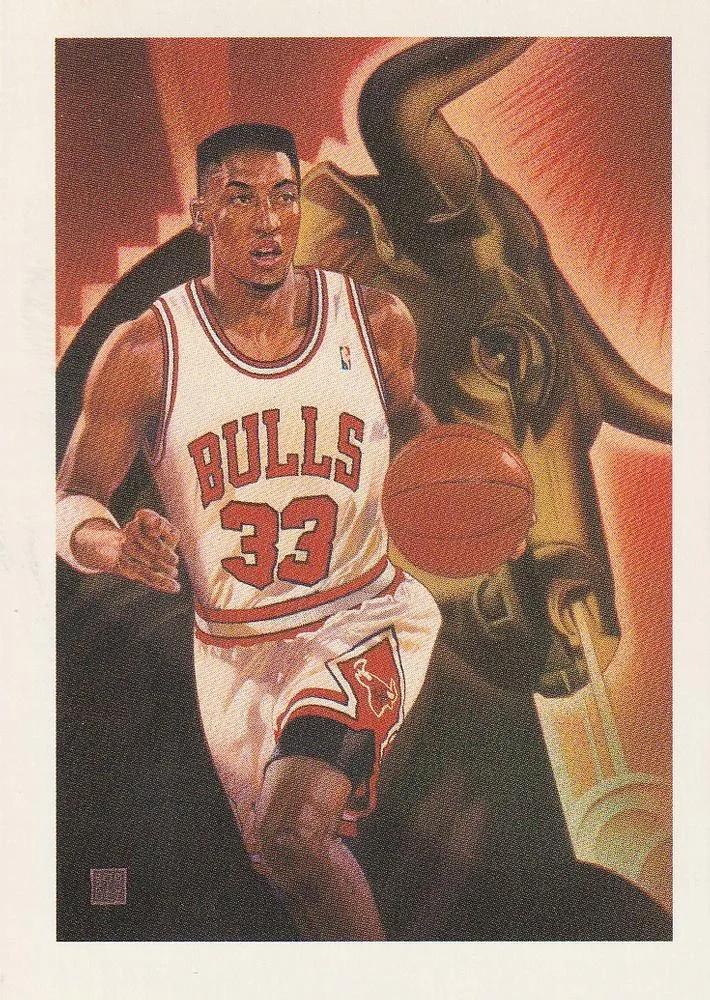 1991-92 Hoops Scottie Pippen TC #506 card image