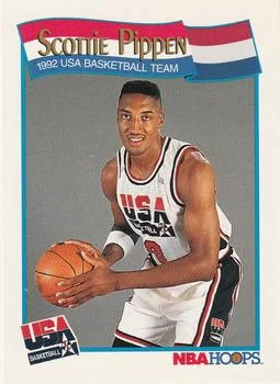 1991-92 Hoops Scottie Pippen USA #582 card image